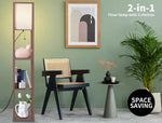 Emitto LED Floor Lamp with Storage Shelf 3 Tier Standing Reading Corner Light