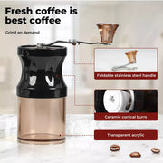 Pour Over Coffee Maker Set Dripper Pot Kettle Filter Coffee Grinder Camping Tool