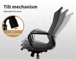 2x Office Chair Gaming Chairs Executive High-Back Computer PU Leather Seat Black