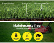 Marlow 40MM Fake Artificial Grass Synthetic Turf Plastic Plant 20SQM Lawn 1x20m