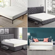 Dreamz Mattress Topper Memory Foam 25cm Comfort Washable Soft Cover King Queen