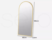 Yezi Floor Mirror Full Length Mirrors Modern Dressing Free Standing Framed 1.8M