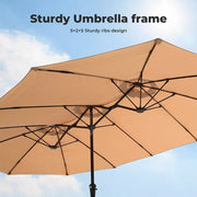 Centra Patio Umbrella Outdoor Base Stand Double-Sided Garden Pool Sun Block 4.5M