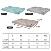 Pawz Dog Mat Pet Cat Calming Bed Memory Foam Orthopedic Removable Cover Washable