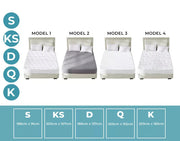 Dreamz Mattress Protector Topper Breathable Comfort Waterproof Cover Queen