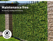 Marlow Artificial Boxwood Hedge Fence Fake Vertical Garden Green Outdoor x10