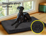 Pawz Pet Dog Calming Bed Memory Foam Mat Orthopedic Foldable Washable Black