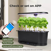 Hydroponics Growing System Indoor Seed Germination Garden Starter Kit 15 Pots