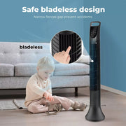 Spector Electric Tower OscillatingFan  Portable 3 Speed Air Cooler Timer Remote
