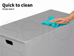 Levede Kids Toy Box Storage Chest Cabinet Container Clothes Organiser Grey