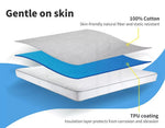 Dreamz Mattress Protector Topper Fitted Cover Waterproof Cotton Fibre Queen King