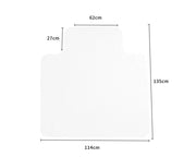 Marlow Chair Mat Carpet Floor Office Home Computer Vinyl PVC Plastic 135x114cm