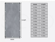 Manan Heavy Duty Tarps 200GSM Tarpaulin Waterproof Poly Camping Tent Sun Cover