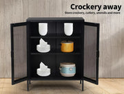 Levede Steel Storage Cabinet – Metal Kitchen Cupboard, Office Filing Bookcase