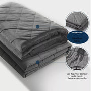 Dreamz Weighted Blanket Heavy Gravity Adults Deep Relax Kids Adult 5/7/9KG Grey
