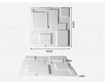 12Pcs 3D Wall Panels 50x50cm DIY Waterproof Scratchproof Home Decor Easy Install