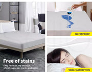 Dreamz Mattress Protector Topper Fitted Cover Waterproof Cotton Fibre Queen King