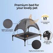 PaWz Pet Trampoline - Grey (PT1099-M-GY)