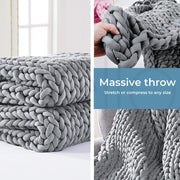 Dreamz Weighted Blanket 3KG 6.5KG 9KG Chunky Bulky Knit Throw Blanket Kids Adult