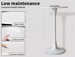 Levede 2x Round Bar Table Pub Tables Kitchen Marble Tulip Metal Base White
