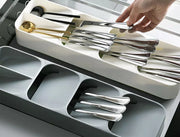 Kitchen Drawer Organiser Cutlery Tray Insert Cabinet Utensil Storage Box Holder