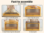 Large Storage Box Stackable Clothes Container Closet Organizer 5Side Open Wheels