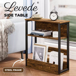 Levede Narrow Coffee End Table Sofa Over Bedside Table Laptop Shelf Desk