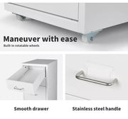 Levede Office Cabinet  8 Drawer Drawers Storage Cabinets Steel Rack Home White