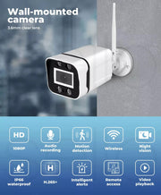 Wireless Security Camera System Set Wifi 1080P Home CCTV 8CH NVR Outdoor NightX8