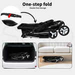 Pawz 4 Wheels Pet Stroller Dog Cat Cage Puppy Pushchair Travel Walk Carrier Pram