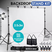 Pro.Studio Backdrop Stand Screen Photo Background Support Stand Kit 2.5x3m