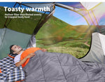Mountview Double Sleeping Bag Bags Outdoor Camping Hiking Pillow -10℃ Thermal.