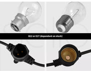 Emitto 20M Festoon String Lights Kits Christmas Wedding Party Indoor/Outdoor