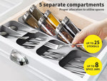 Kitchen Drawer Organiser Cutlery Tray Insert Cabinet Utensil Storage Box Holder
