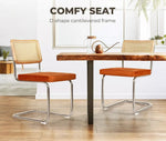 Levede 2x Rattan Chair Dining Chairs Cesca Replica Mid Century Modern Backrest