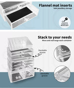 Acrylic Makeup Organiser Cosmetic Storage Box Jewelry Holder Display Drawer