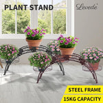 Levede Plant Stand Outdoor Indoor Metal Flower Pots Rack Corner Planter Shelf
