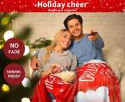 Santaco Throw Blanket Xmas Double Sided Warm Fleece Christmas Gift 200X150cm