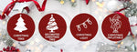 Santaco Christmas Trees Snow Flocked Pine Cones Decoration Stand 1.5M