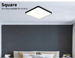 Emitto Ultra-Thin 5CM LED Ceiling Down Light Surface Mount Living Room Black 36W