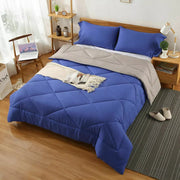 Microfibre Reversible Quilt Duvet Doona Cover Set Double/Queen/Super/King Size.
