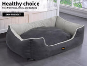 Pawz Dog Calming Beds Cat Pet Cushion Removable Washable Cover Extra Large Grey