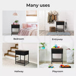 Levede Bedside Tables End Table Storage Cabinet Chest of Drawer Rustic Brown