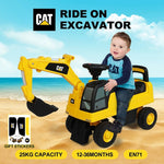 Caterpillar Liscenced Ride On Excavatorr  Pretend Play Toy