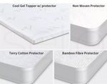 Dreamz Mattress Protector Bamboo Cotton Cover Waterproof /8cm Topper Queen King.