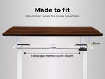 Levede Motorised Standing Desk Adjustable Electric Sit Stand Cable Management