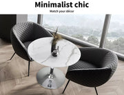 Levede Bar Table Swivel Gas Lift Counter Dining Furniture Cafe Outdoor White