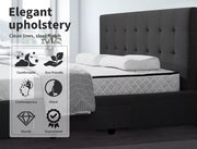Levede Wooden Bed Frame Double Queen King Mattress Base With 4 Storage Drawers