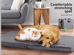 Pawz Pet Dog Calming Bed Memory Foam Foldable Mattress Orthopedic Washable Grey