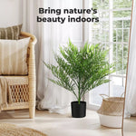 Lambu  Artificial Plants in Pot Artificial Potted Shrubs Fake Tree 50 Cm